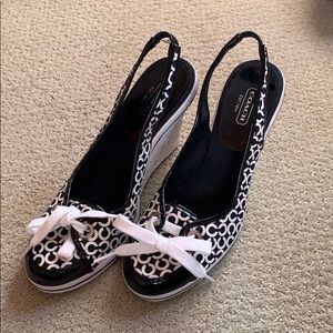 Coach high heel shoes